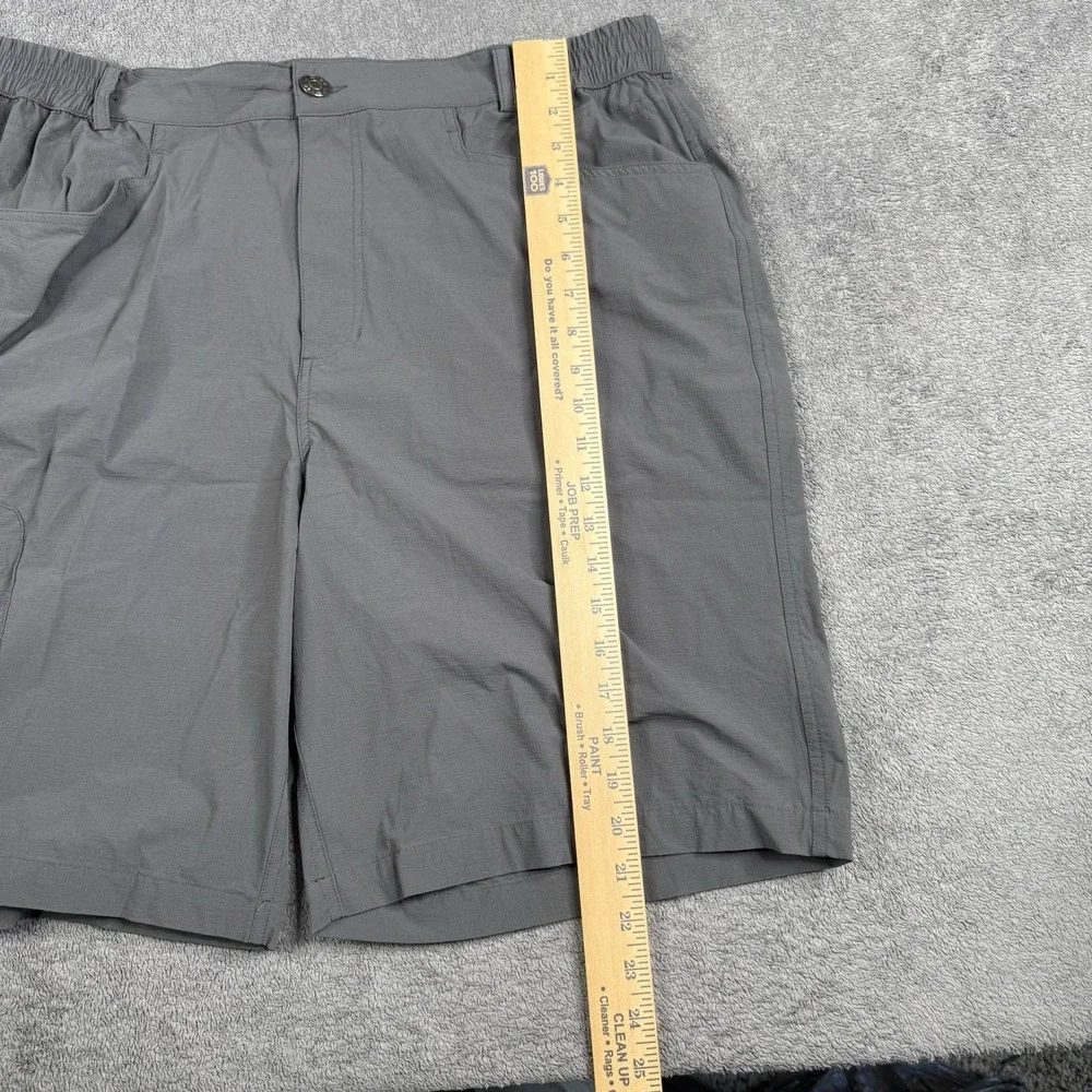 MIER Flex Waist Stretch‎ Nylon Cargo Shorts. Gray, Men's Size 38 Fishing Hiking*